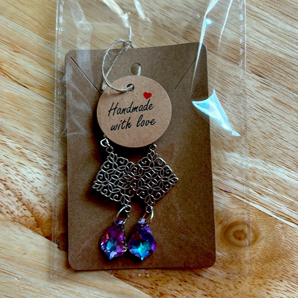 Handmade silver earrings